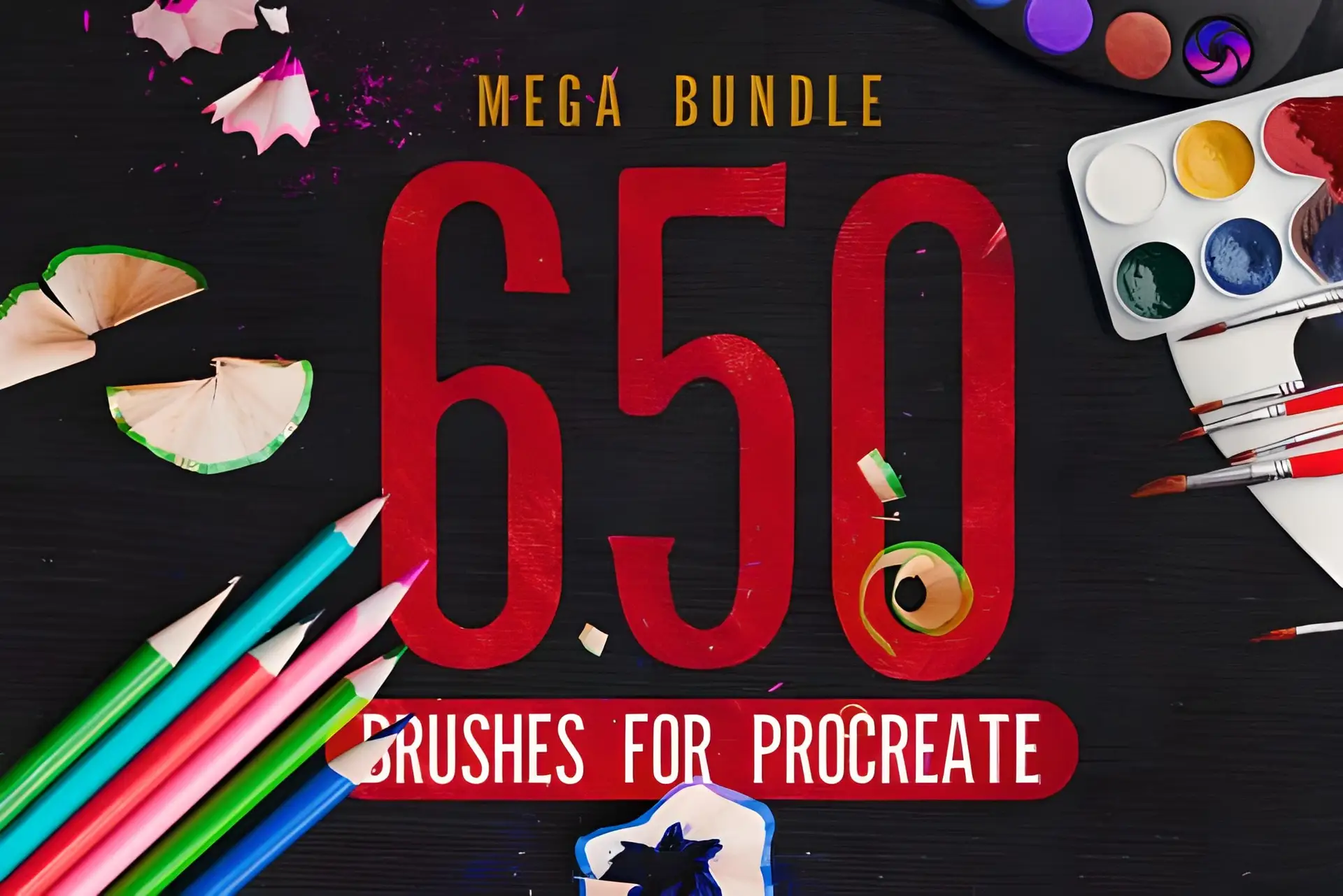 You are currently viewing 650 Procreate Brushes Mega Bundle
